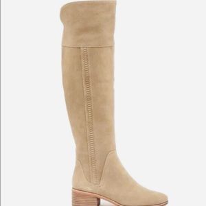 Vince Camuto Womens Size 9 Over The Knee Boots Kochelda 2 Tan Suede